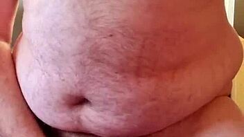 I'm a chubby gay man showin' off my cum compilation, ya know?