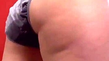 This blonde girl is peeing in her panties, what a naughty sight