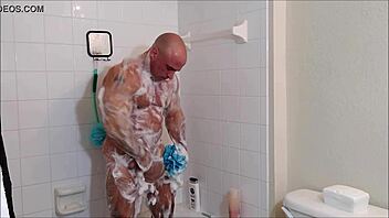 Tony Dinozzo’s solo shower scene with oil and soap