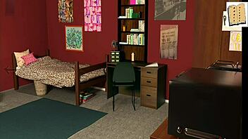 In Being a DIK, the blonde chick on route 16 engages in erotic sex with college amateurs in 3D hentai style