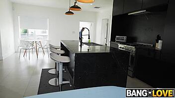 stepdaughter lacey london gives an intense massage session