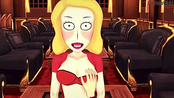 Wow! Beth Smith Fucking Step in Rick and Morty POV!