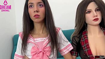 dreamlovedoll unboxing and sex with doll threesome creampie