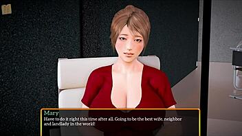 in my new family, the milf licked my pussy with big tits in a muff diving session