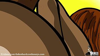 Big booty black bbw cheats and takes huge cock up her ass, moaning loudly