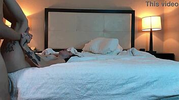 Fucking HOT tatted petite 18+ beauty in MISSIONARY!