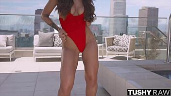 Damn! April begs for hard anal pounding outdoors. Tushyraw delivers raw ass action!