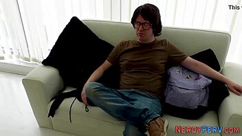 Yorkshire Geek Gets Wild HEAD From Tattooed Brit Babe.