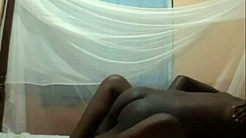 Ebony Amateur's Pussy Drilled with Anal Creampie.