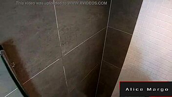 Masturbation in the shower sexy blonde
