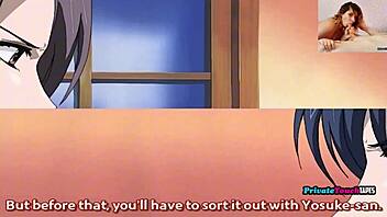 Stepmother and stepson fuck secretly in hentai taboo!