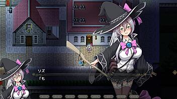 A witch of eclips Lizu's hot scene in a hentai game