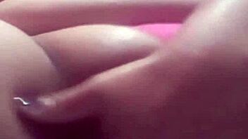 i watch linda having a squirting orgasm while masturbating in lingerie