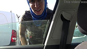 Public sex in a car in Marseille with an Arab and Black man