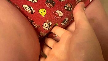 Stepsister submits squirting in panties