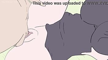 In this Minecraft parody, Ender Chan gets flowed from Steve in a 2D hentai cartoon from 2025