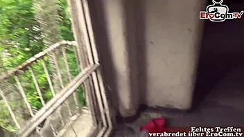 schlanke blonde teen picked up by casting agent and fucked outdoor pov 😈