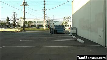 Dude falls for shemale's tempting asshole in wild play.