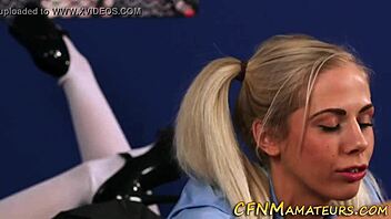 Just chillin’ with a pigtails teen 18+ giving epic CFNM suck