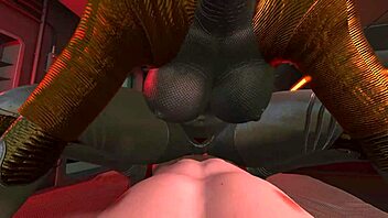 Twins sex scene in atomic heart 3d animation