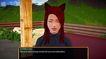 Buatan rumah tetek bokong besar di game erotis