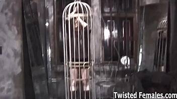 Femdom bondage and discipline with a BDSM slave training scene