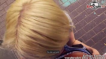 schlanke blonde teen picked up by casting agent and fucked outdoor pov 😈