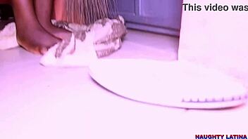 New tenant catches me fingering, then fucks and satisfies me