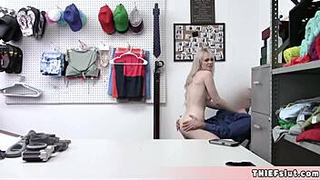 Will Cute Lilly Bell's Tiny Pussy Get Punished For Shoplifting In Shop?