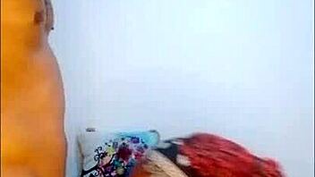 the colombian streaming model jhodez1 went live on private webcam, spitting and handling cum like a whore