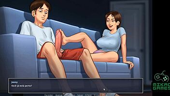 Big cocked stud takes on transey Jenny by the pool