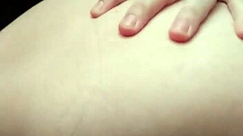 Husband Fingers Tight Pussy and Ass of Nerdy Brunette Wife in Wild Session