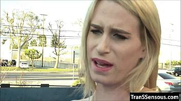 Dude falls for shemale's tempting asshole in wild play.