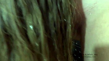 Watch these lesbians bathing in the shower together