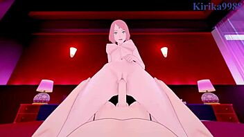 Hinata Uzumaki and Sakura Uchiha in INTENSE SEX POV Hentai!