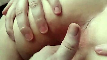 A hippie wife gets her tight pussy and ass rubbed by her husband