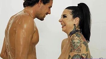 tattooed stepsis givin stepbro a wild nuru massage 😜