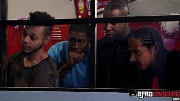 Hell yeah, Britney Amber gets spitroasted by huge BBC students in a smoking hot scene!