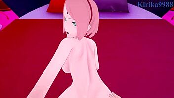 Hinata Uzumaki and Sakura Uchiha in INTENSE SEX POV Hentai!