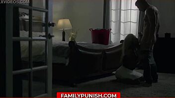 Daring stepson supports desperate MILF through sensual sex acts