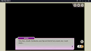 Detailed scene from mist train girls x messina ss rank featuring anime hentai action.