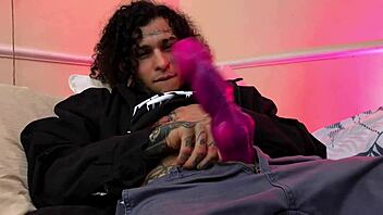 Futanari sex in a macabre setting with bubblegum theme