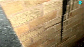 Street whore pushes items into her shaved pussy in public close-up