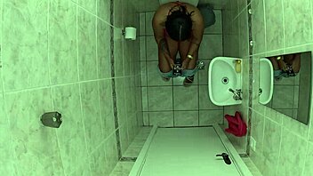 Went to friend's bathroom to pee, ended up getting bent over and fucked