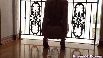 Can You Handle This Squirting Enema Babe Bent Over?