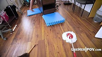 I'm obsessed with this curvy maid turned fuck machine!