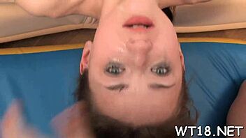 beautiful mature woman sighs during sideways fucking