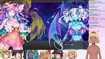 Vtuber Lewdneko says, 'Let's play this double date game'