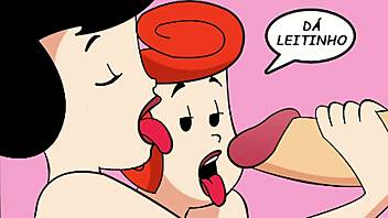i watch the flintstones have a famly orgy in this hentai cartoon.