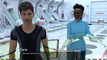 Stranded in space 8, helping zara in the game.